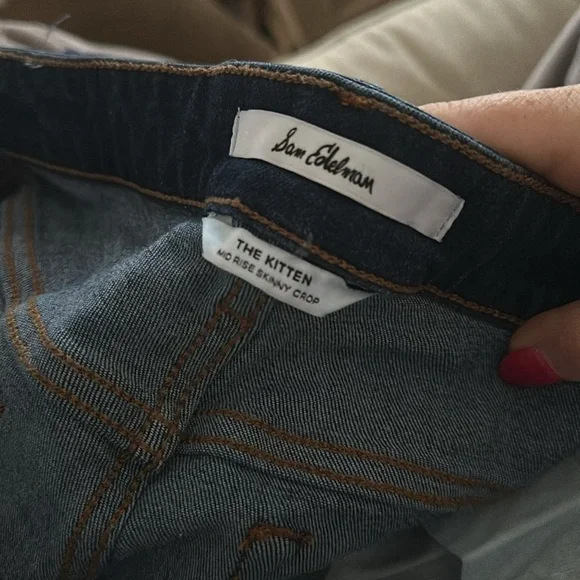 Sam Edelman The Kitten Mid Rise Skinny Ankle Dark Wash Jeans Womens 28 - Picture 4 of 5